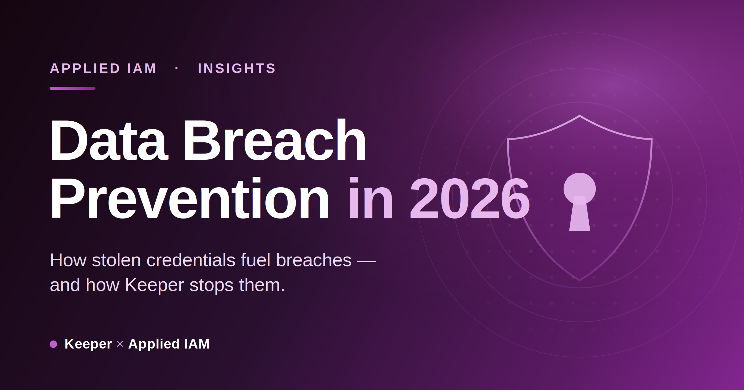 Data breach prevention in 2026 — how stolen credentials fuel breaches and how Keeper stops them